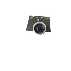 g by Gennaro Black Circle Shimmer Ring
